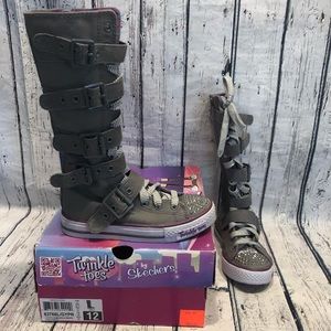 Sketchers High Tops Shoes Tennis Twinkle Toes 12